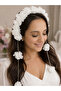 Pearl Maternity Crown with Earrings – Elegant Maternity Accessory |   Hospital Exit Photo - 2