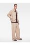 Comfortable Fit Cotton Stand Collar Jean Jacket with Metal Accessories and Closure Detail Pockets - 2