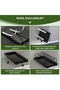 Multi-Purpose Rail Kitchen Utensil Organizer for Pans, Pots, Spice Rack, and under Counter, Above Counter Organizer - 2