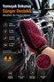 Soft Touch Sponge Backed Microfiber Car Wash Mitt |   Intense Foaming, Scratch-Free Cleaning
