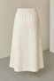 High Waist Pocket Slit Midi Skirt - 4