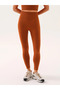 Luz Belt Rip Detailed High Waist, Firming Leggings Almond - 2