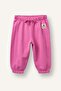 Regular Fit Thick Fabric Teddy Bear Embroidered Sweatpants for Baby Girl I0605A526Au - 3