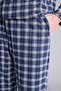 100% Cotton Regular Fit Plaid Patterned Long Sleeve 2-Piece Pajama Set H7538Ax26Au - 6