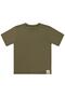 Basic Surf Label T-Shirt for 6-9 Years Old - Khaki - 3
