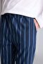 %100 Cotton New Regular Fit Long Sleeve Button Detailed Top Striped Bottom 2-Piece Pajama Set H7607Ax26Au - 6
