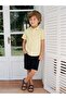 Basic Short Sleeve Shirt for Ages 2-5 - Yellow - 4