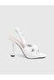 Eresa Genuine Leather White Women's Heels Sandals - 3