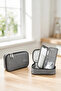 Grey Insulin Cooler Travel Case, Diabetic Medication Organizer Bag for Pens & Vials, Bag Only