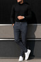 Men's New Season Winter Plaid Detail Trousers