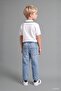 Regular Fit V-Neck White T-Shirt Baby Boy H9069A526Au - 4