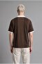 Boxy Fit Short Sleeve Polo Neck Striped Printed T-Shirt I4824Ax26Au - 4