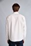 Regular Fit Polo Collar Cotton Long Sleeve Striped Shirt E7893Ax25Au - 5