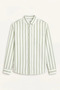 100% Cotton Regular Fit Long Sleeve Polo Collar Striped Shirt D6114Ax26Sp - 6