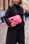 Glittery Pink Inflatable Bag - Clutch, Makeup and Handbag - 4