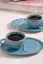 Turkuaz Ocean Damla Coffee Presentation Set for 2 People - 4 Pieces - 4