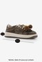 Women's Sneaker Thick Sole Denim Removable Beaded Buckle Sports Shoes Porento Brown Denim - 9