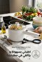 RA91 Electric Pot - 1.8L Multi-Function Cooker, 600W Non-Stick Skillet with Long Handle & Glass Lid