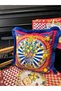 Positano Cushion Cover - Sax Fringe - 6