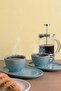 Turkuaz Ocean Damla Coffee Presentation Set for 2 People - 4 Pieces