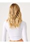 Aura Long Sleeve Drawstring Tshirt White - 2