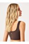 Aura Double Layer Modal Bra Dark Brown - 2