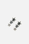 Stoned Star Dangle Earrings - 3
