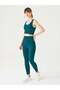 Luz Belt Rip Detailed High Waist, Firming Leggings Green
