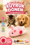 Fluffy Rabbit Wind-Up Moving Cat Dog Toy Tail Rotating Plush Entertainment Toy