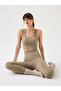 Gela Double Layer Kompress Sport Bra Khaki - 4