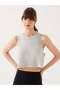 Aura Crop Top Gray Melange