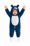 Girl Boy Baby Welsoft Plush Jumpsuit Hooded Zippered Winter Baby Jumpsuit Soft Fleece Jumpsuit with Dog Figure - 2