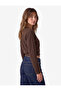 Cotton Long Sleeve Crew Neck Basic Oversize T-Shirt - 2
