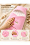 0-12 Months Fiber Plush Welsoft Eared Pink Outer Baby Swaddle & Blanket Winter Sleeping Bag - 3