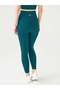 Luz Belt Rip Detailed High Waist, Firming Leggings Green - 3