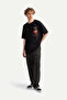 Black Men's Oversize / Relax T-Shirt - 100% Cotton |   (Noise) - 3