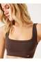 Aura Double Layer Modal Bra Dark Brown - 4