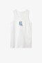Boy's Blue Chess Dinosaur Patterned 2-Piece Undershirt - 3