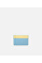 Women's Leather Blue Card Holder - 3