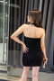 Tie and Side Gathered Dress - 4