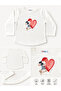 Girl's 3-Piece Set Skirted Children's Outfit Skirt Badi Cardigan - 4