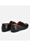 Women's Leather Black Soft Textured Classic Loafer - 4