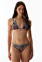 Wild Layered Side Leopard Print Mid-Waist Bikini Bottom - 2