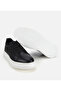 Men's Leather Black High-Sole Casual Shoes - 6