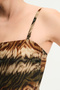 Cesira Strapless Zebra Patterned Glitter Swimsuit - 5