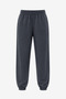 Women's Anthracite Rubber Leg Modal Fabric Soft Touch Sweatpants