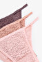 Natural Leopard Patterned 3-Piece Brazilian Panties - 5