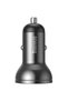 Incarcator auto Display, 2x USB, 4.8A, 24W, Gri - 2