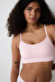 Ribbed Micro Bonding Pink Top - 2