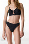 Black Front Opening Bikini Top - 5